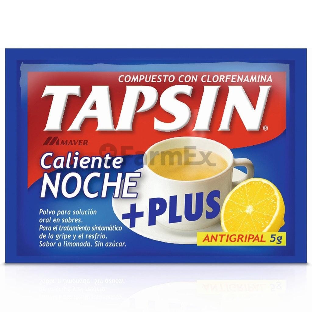 Tapsin Noche Plus - Sabor Limón - Sobre de 5 g x (1 sobre) Farmex-Fonasa-Persistente